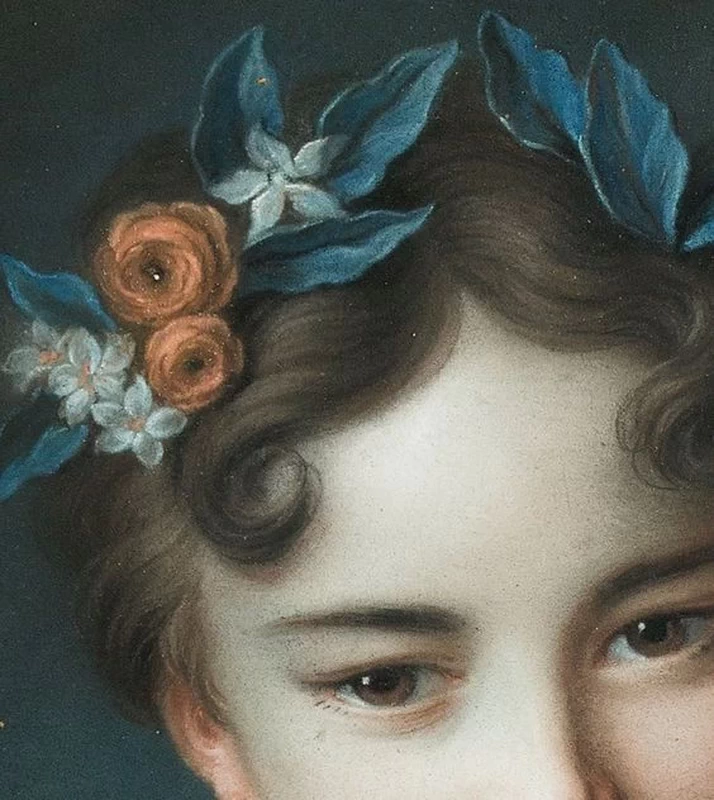 I fiori tra i capelli - dettaglio